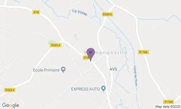 Localisation Yermenonville Ap - 28130