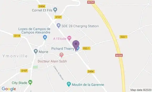 Localisation Ymonville Ap - 28150