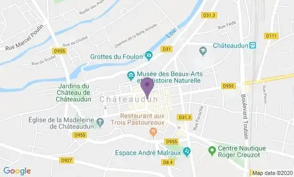 Localisation Chateaudun 18 Octobre - 28200