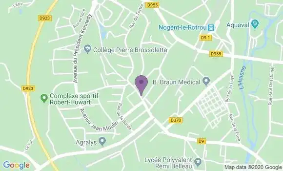 Localisation Nogent le Rotrou Bp - 28400