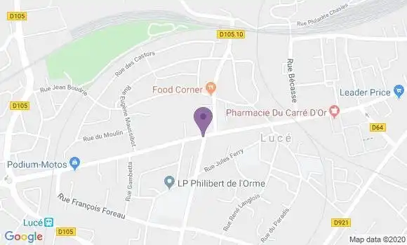 Localisation Luce les Arcades Bp - 28110