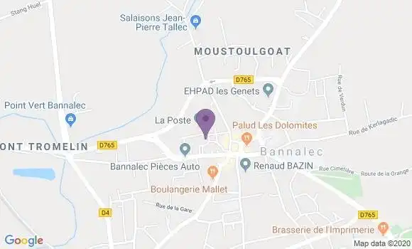 Localisation Bannalec Bp - 29380