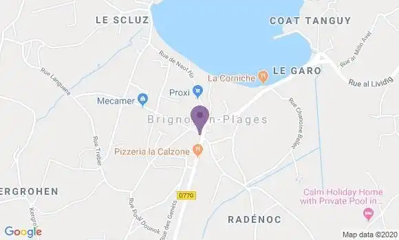 Localisation Brignogan Plage Bp - 29890