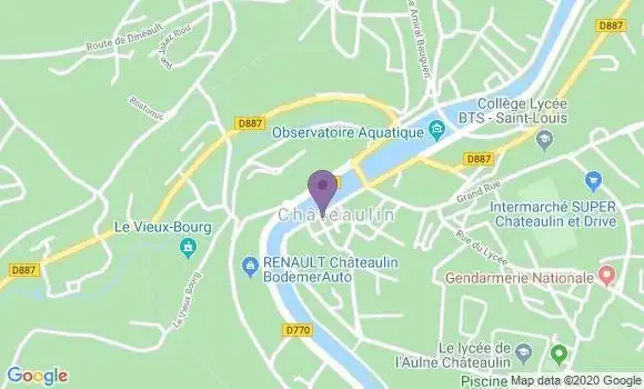 Localisation Chateaulin - 29150