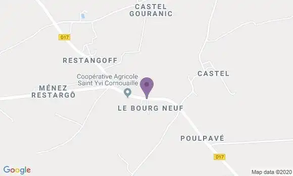 Localisation Cleden Poher Ap - 29270