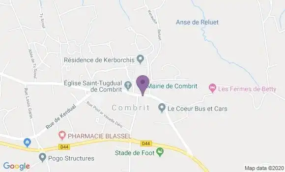 Localisation Combrit Bp - 29120