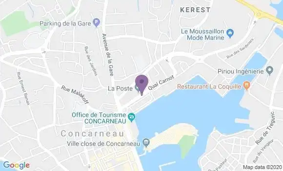 Localisation Concarneau - 29900