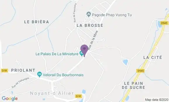 Localisation Noyant d