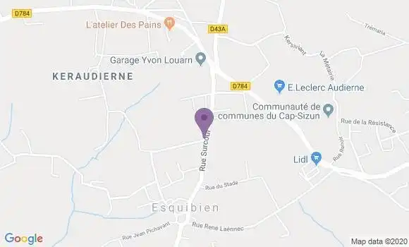 Localisation Esquibien Bp - 29770