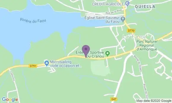 Localisation Le Faou Bp - 29590