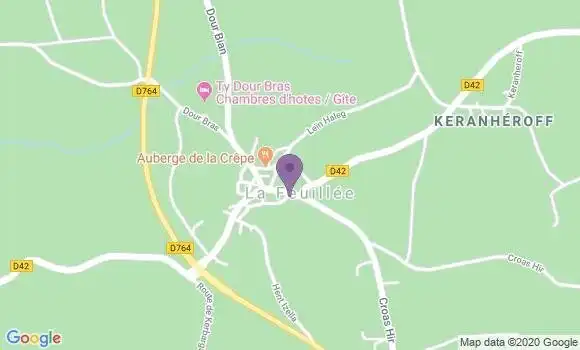 Localisation La Feuillee  Ap - 29690