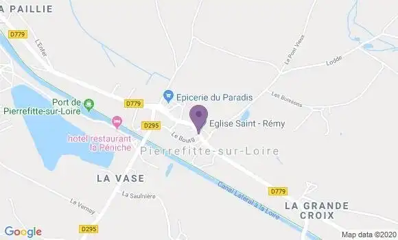 Localisation Pierrefitte sur Loire Ap - 03470