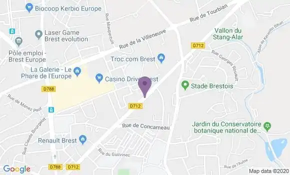 Localisation Guipavas - 29490