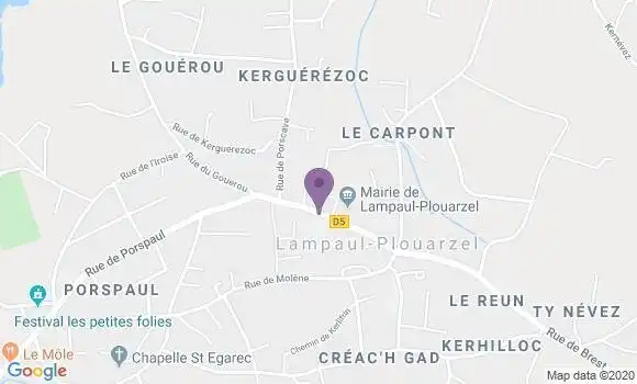 Localisation Lampaul Plouarzel Bp - 29810