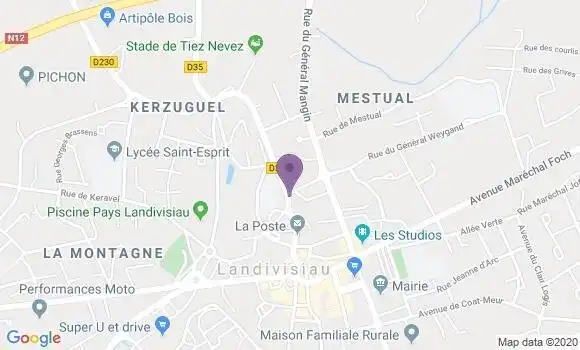 Localisation Landivisiau - 29400