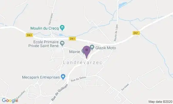 Localisation Landrevarzec Bp - 29510