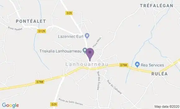 Localisation Lanhouarneau Ap - 29430