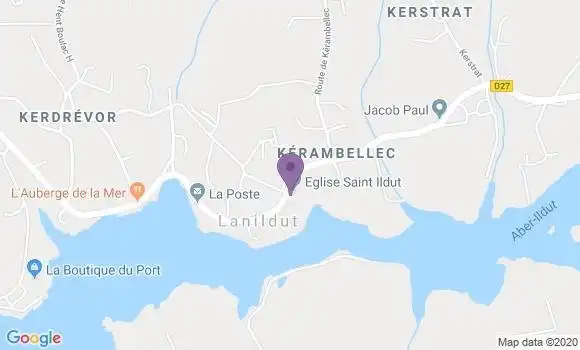 Localisation Lanildut Bp - 29840