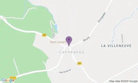 Localisation Lanneanou Ap - 29640