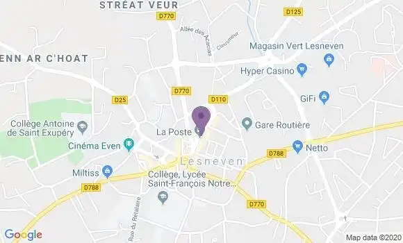 Localisation Lesneven - 29260