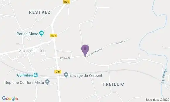 Localisation Loc Eguiner Saint Thegonnec Ap - 29410
