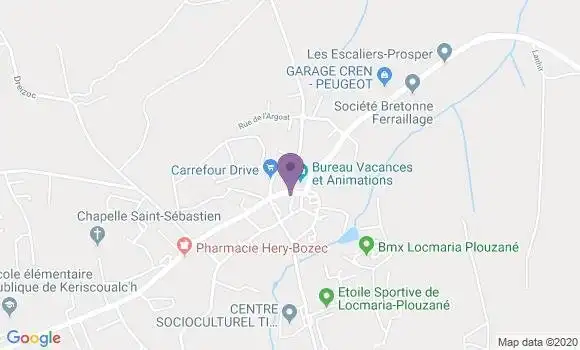 Localisation Locmaria Plouzane Bp - 29280