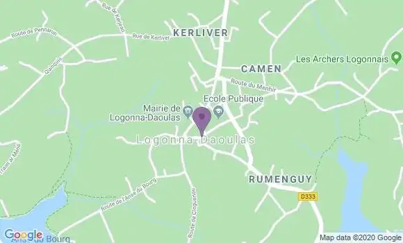 Localisation Logonna Daoulas Bp - 29460