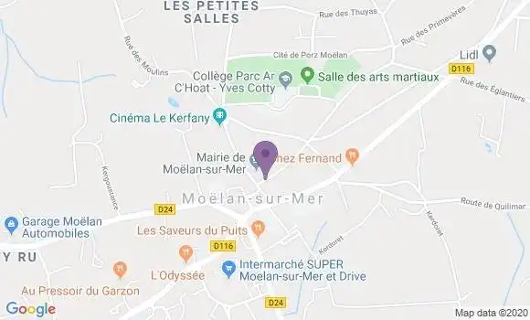 Localisation Moelan sur Mer - 29350