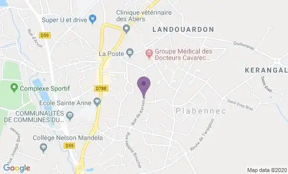 Localisation Plabennec - 29860