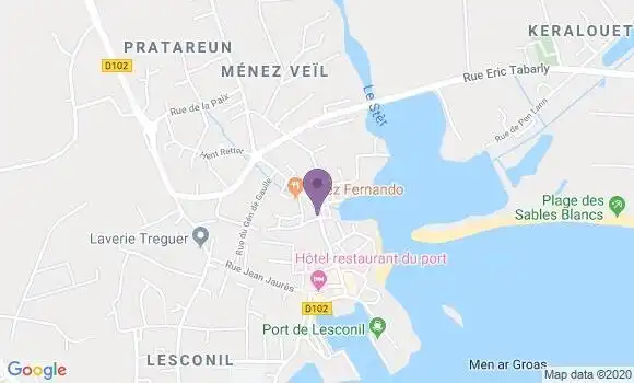 Localisation Lesconil Bp - 29740