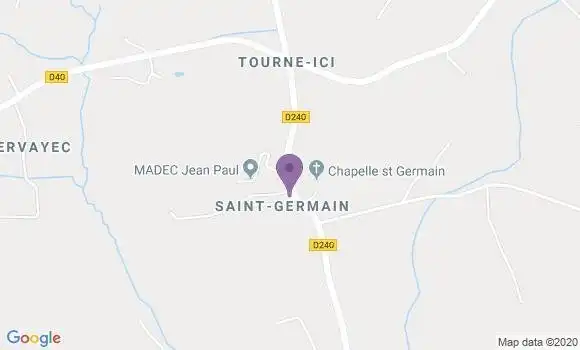 Localisation Plogastel St Germain - 29710