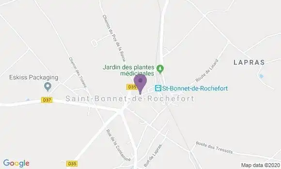 Localisation Saint Bonnet de Rochefort Bp - 03800