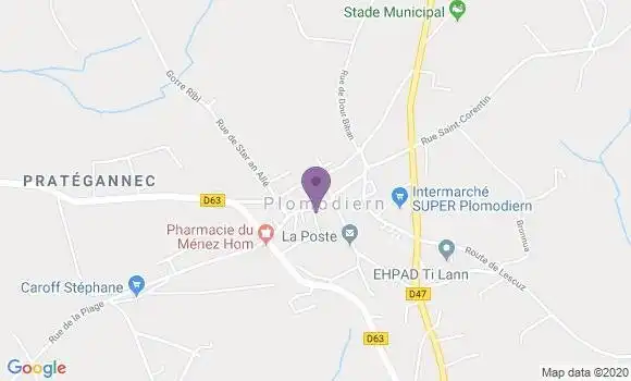 Localisation Plomodiern Bp - 29550