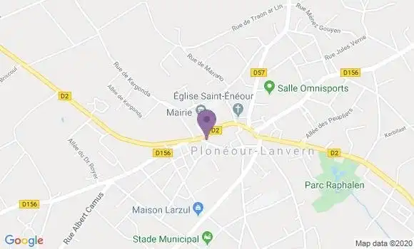 Localisation Ploneour Lanvern Bp - 29720