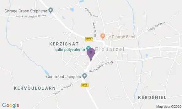 Localisation Plouarzel Bp - 29810