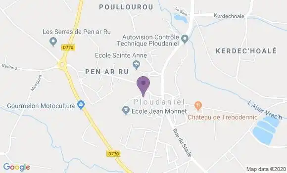 Localisation Ploudaniel Bp - 29260