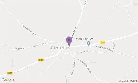 Localisation Ploudiry Ap - 29800