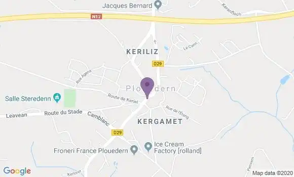 Localisation Plouedern Ap - 29800