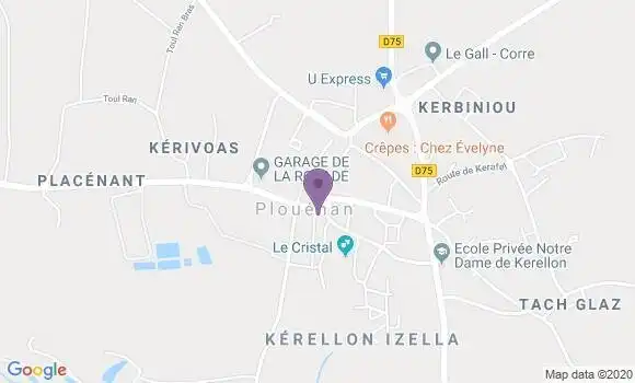 Localisation Plouenan Bp - 29420