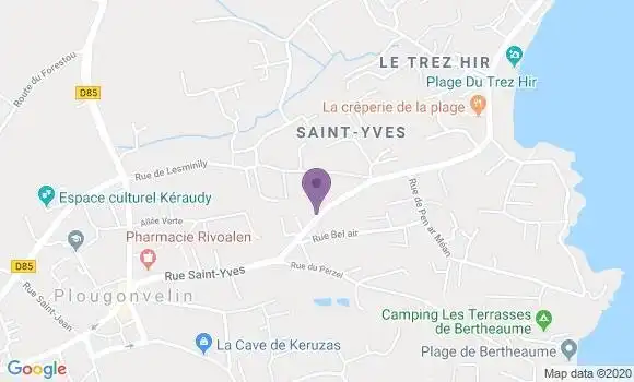 Localisation Plougonvelin Bp - 29217