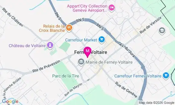Localisation Ferney Voltaire - 01210