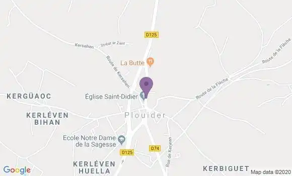 Localisation Plouider Ap - 29260