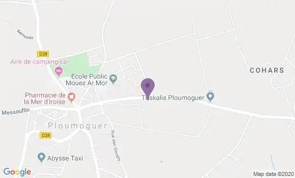 Localisation Ploumoguer Bp - 29810