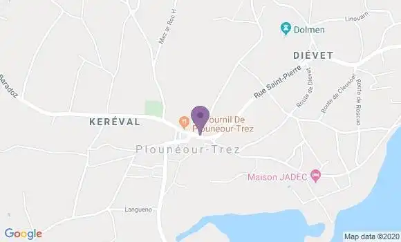 Localisation Plouneour Trez Ap - 29890