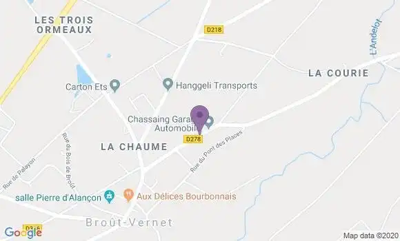 Localisation Saint Didier la Foret Bp - 03110