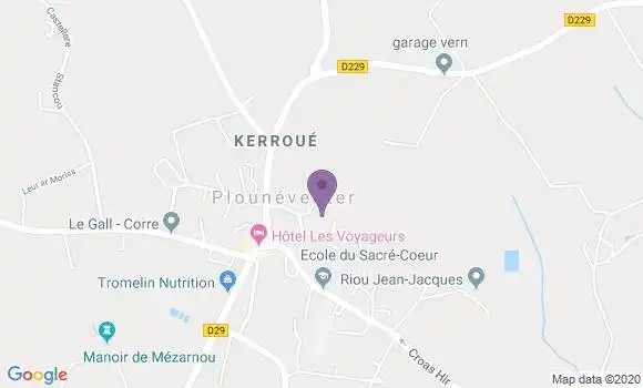 Localisation Plouneventer Bp - 29400