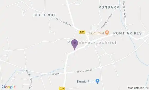 Localisation Plounevez Lochrist Bp - 29430