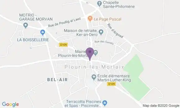 Localisation Plourin les Morlaix Bp - 29600