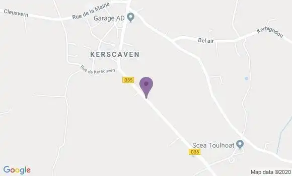 Localisation Plouzevede Bp - 29440