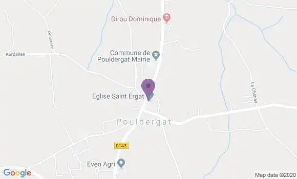 Localisation Pouldergat Ap - 29100